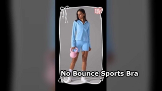 High Support Front Zip Sports Bra for Women