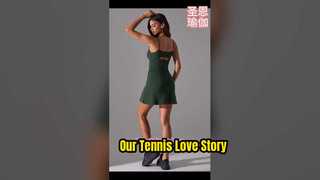 Our Tennis Love Story Starting with a flowing tennis dress
