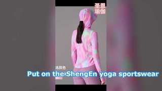 Feel the rhythm of life Put on the ShengEn yoga sportswear