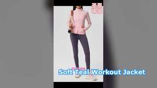 Buttery Soft Teal Yoga Jacket Workout Comfort